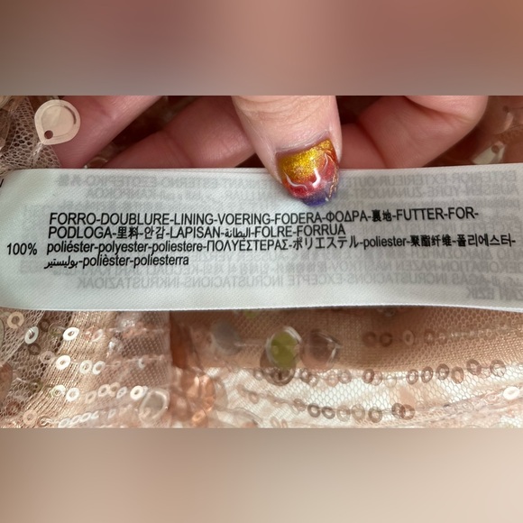 Zara Medium Pinkish Bronze Sequinned Midi Skirt - Picture 12 of 13